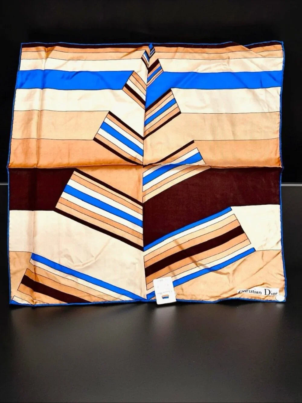 New-Christian Dior  silk Satin Neck-kerchief 20